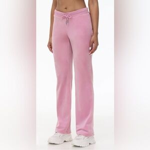 NWOT Juicy Couture OG Bling Light Pink Wide Leg Pants
